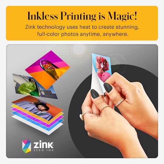 KODAK Smile+ Black Wireless Digital Instant Print Camera